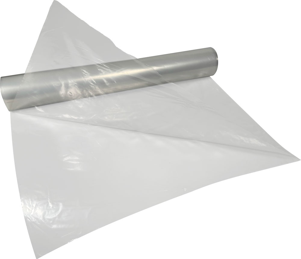 Center Fold 1.5 Mil 50 inch x 200 ft. Clear Plastic Sheeting (Construction & Agriculture Film) on Roll