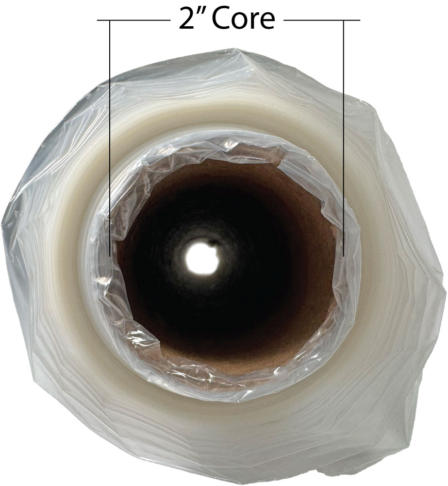 2 Inch core of 1.5 Mil 50 inch x 200 ft. Clear Plastic Sheeting (Construction & Agriculture Film) on Roll