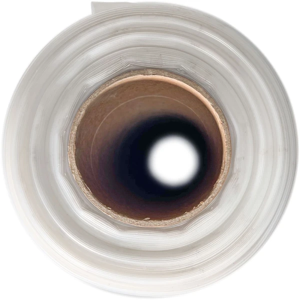 6 x 100 4 Mil Clear Plastic Sheeting C&A Film 3 Inch Core 3 Inch Core of a 4 Mil 6 ft. x 100 ft. Clear Plastic Sheeting (Construction & Agriculture Film) on Roll