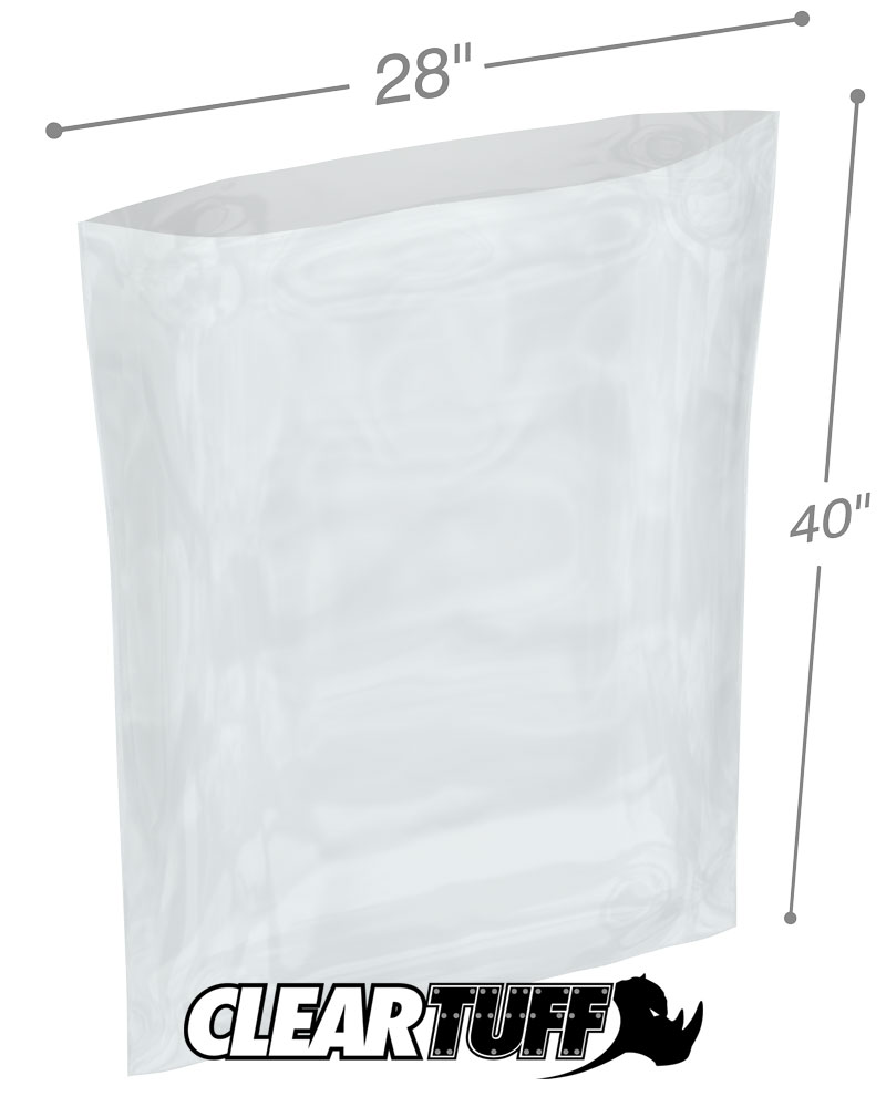 25 CLEAR 4 x 36 PLASTIC POSTERS SLEEVES POLY BAGS OPEN TOP ULINE 2 MIL THICK