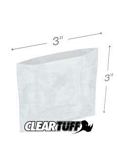 Clear 10 x 22 Ship Now Supply Flat 3 Mil Poly Bags 1000/Case 