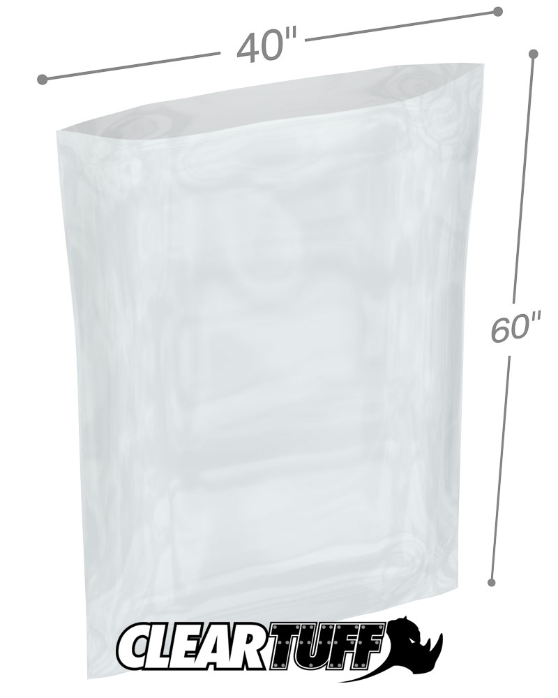 40" x 60" 4 Mil Poly Bags