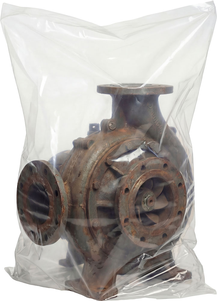 Large Cast Iron Pump In a 48 x 48 8 Mil Poly Bags