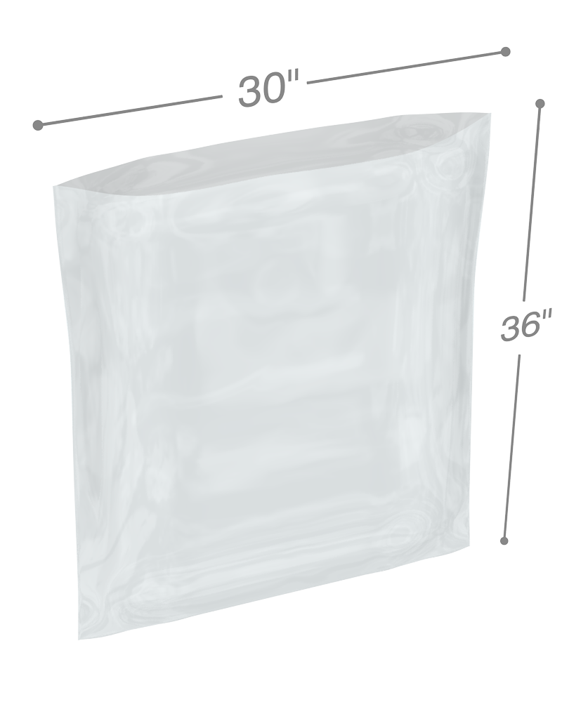 30 x 36 8 Mil Flat Poly Bags 30 x 36 8 Mil Poly Bags