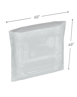 48" x 48" 8 Mil Flat Poly Bags