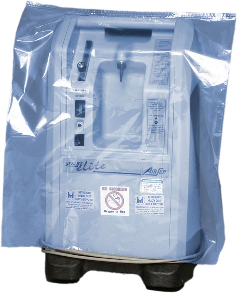 Blue Tint Bags on Rolls