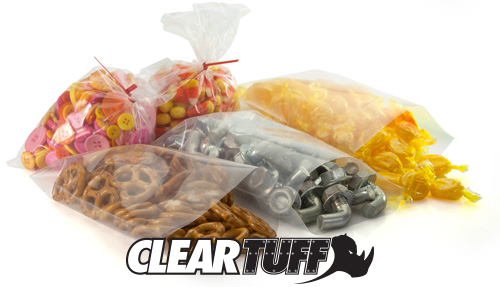 Clear Plastic Bags Open Top Lay Flat 1 Mil Baggies Large Small