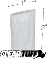 Clear 1 x 2 2 mil Poly Bags