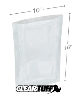 10" x 16" 6 Mil Flat Poly Bags