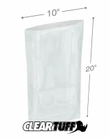 Clear 10 x 20 1.5 mil Poly Bags