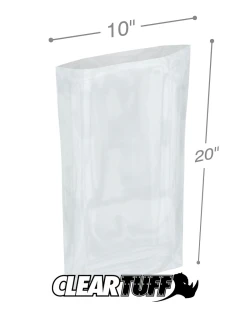 10" x 20" 4 Mil Flat Poly Bags