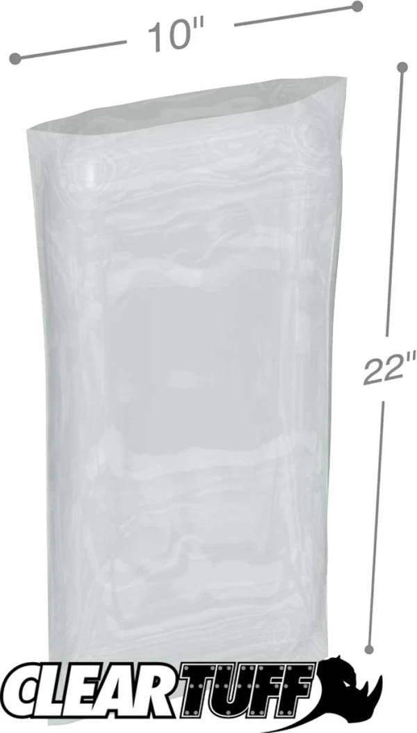 10 x 22 3 mil Poly Bags 10 x 22 3 mil Poly Bags
