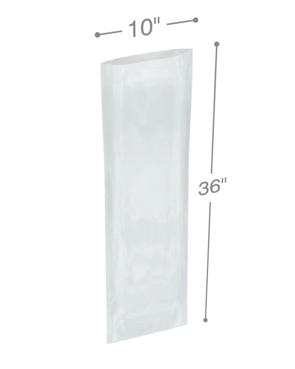 Clear 10 x 36 1.5 mil Poly Bags