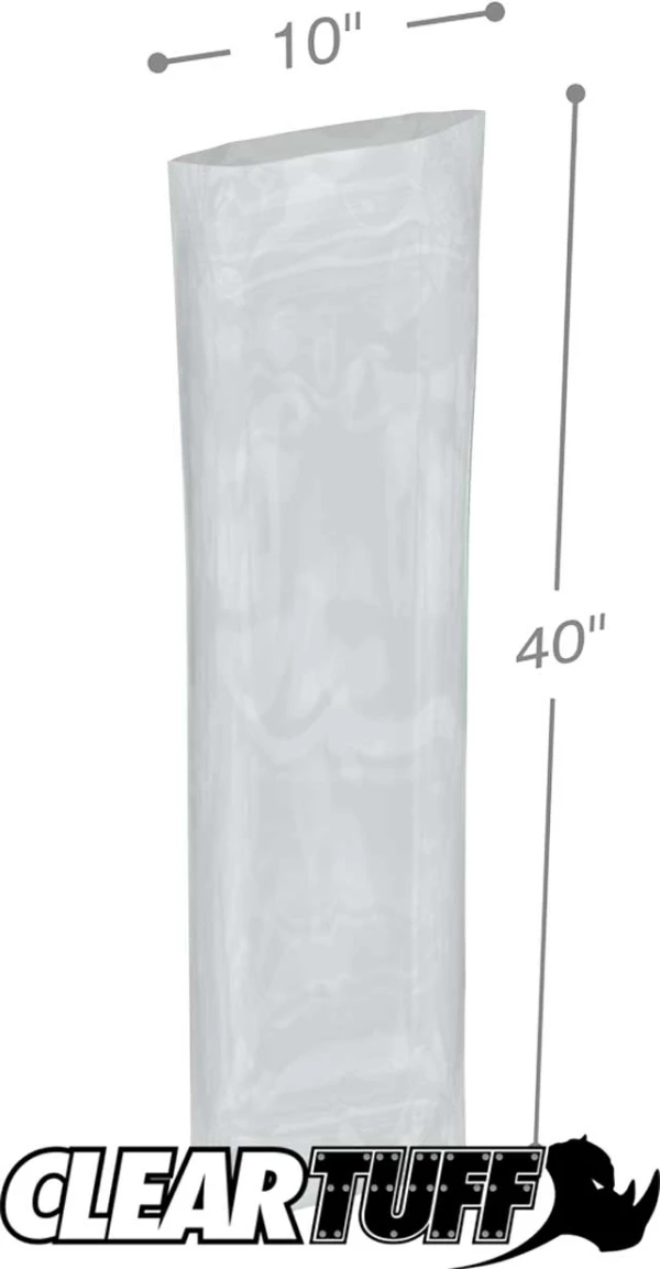 10 x 40 3 mil Poly Bags Clear 10 x 40 3 mil Poly Bags