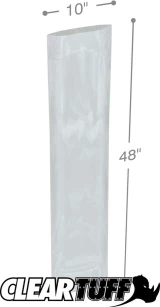 Clear 10 x 48 3 mil Poly Bags