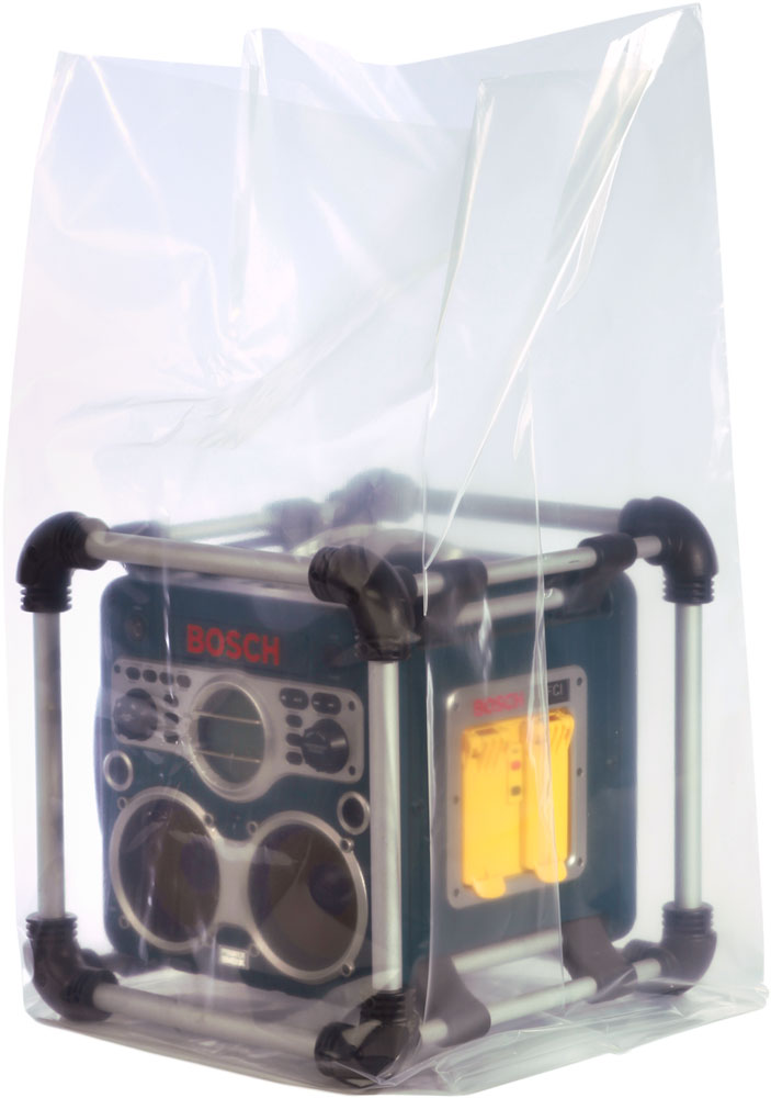 10 x 8 x 24 Gusseted Poly Bags 3 Mil