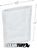 Clear 10 x 14 2 mil Poly Bags