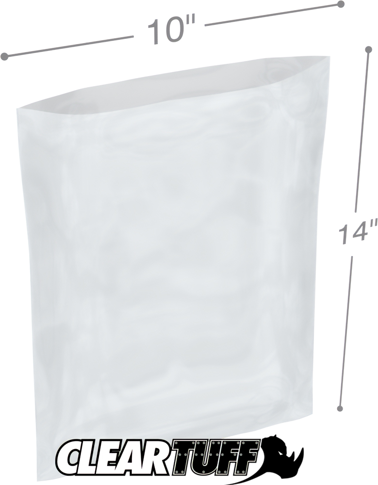 2 Mil 10 x 14 Poly Bags