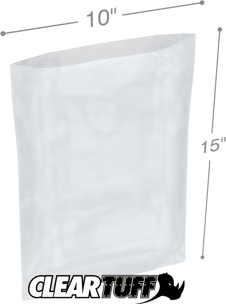 10 x 15 2 mil Poly Bags
