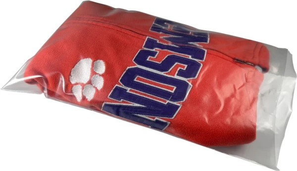 10 x 16 4 Mil Flat Poly Bags with Product 4 Mil 10 x 16 Poly Bags with product of Orange Sweatshirt