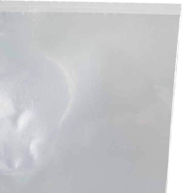 10x20 2 Mil Flat Poly Bags Offset Lip Offset Lip of 2 Mil 10 x 20 Poly Bags