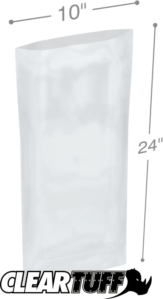 10 x 24 2 mil Flat Poly Bags 2 Mil 10 x 24 Poly Bags