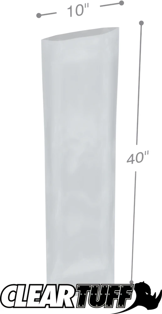 10 x 40 2 mil Poly Bags 10 x 40 2 mil Poly Bags