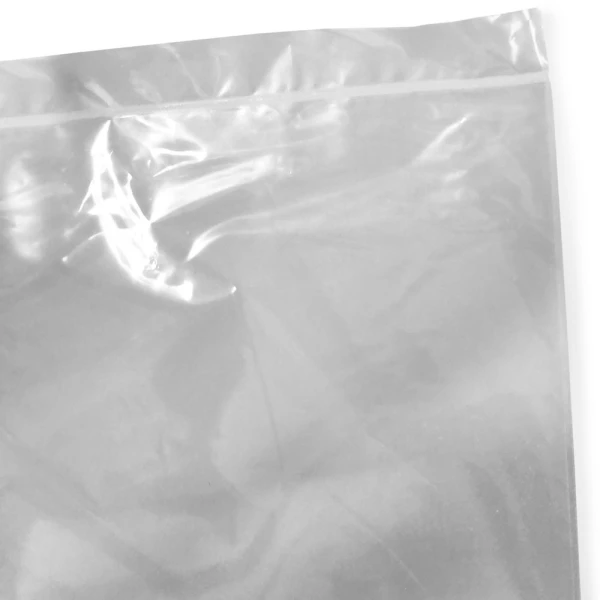 10 x 8 x 24 1 mil Food Utility Bags Bottom Seal Close up of 10 x 8 x 24 1 mil Food Utility Bags Bottom Seal
