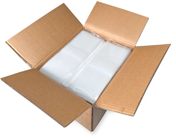 10x8x24 1 Mil Gusseted Poly Bags Case 10 x 8 x 24 .001 Plastic Gusseted Bags Case