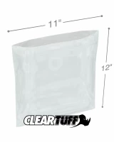 Clear 11 x 12 1 mil Poly Bags