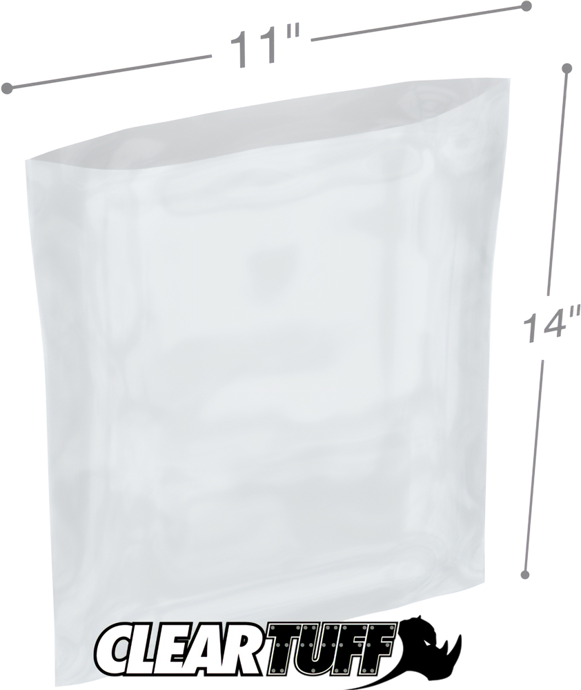 11 x 14 2 mil Poly Bags