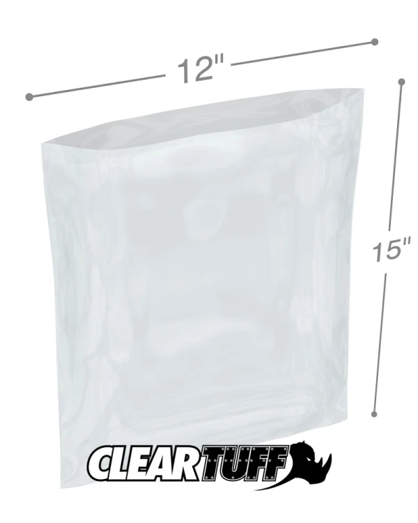 1 Mil 12x15 Poly Bags