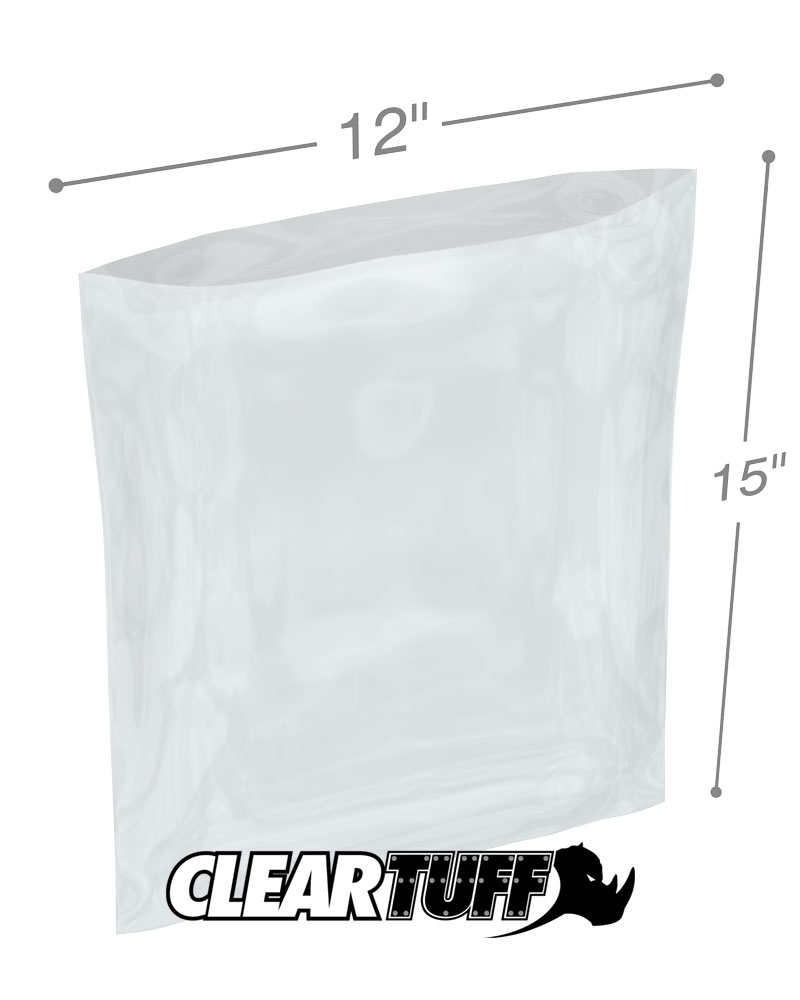 12 x 15 3 mil Poly Bags
