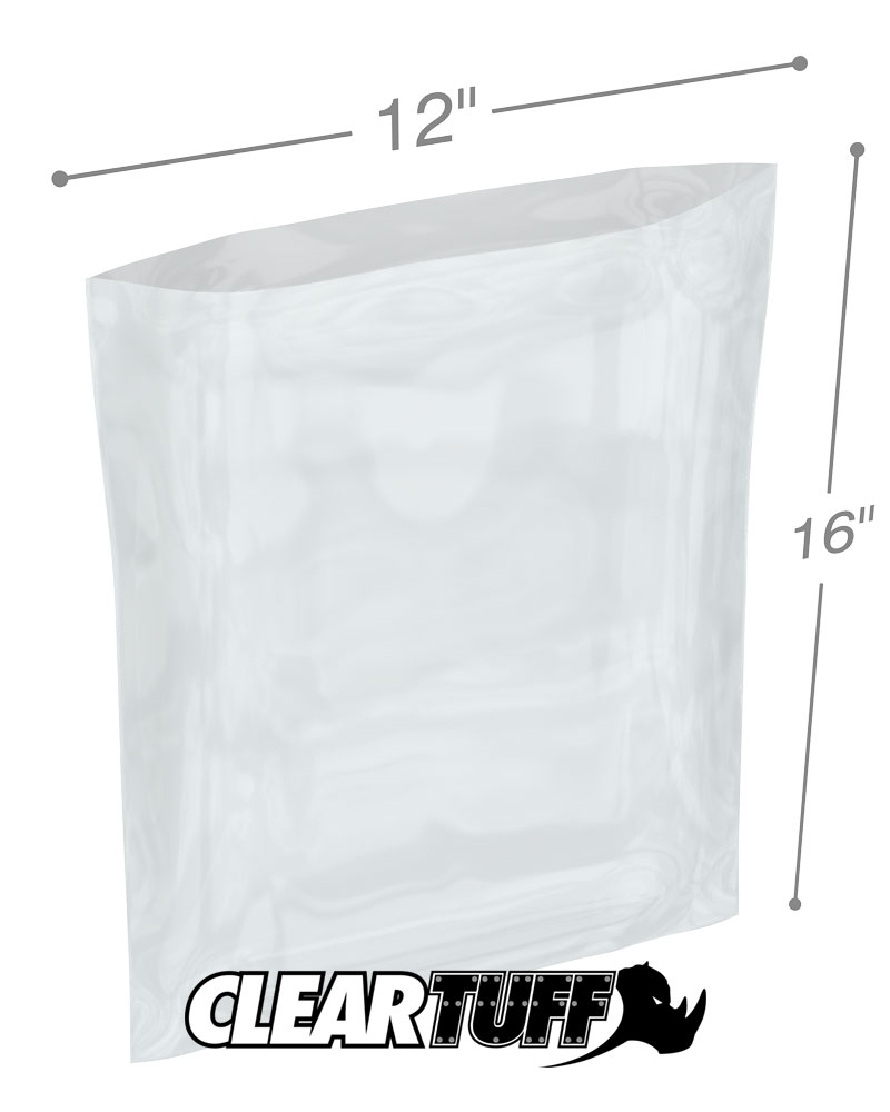 12 x 16 1 mil Poly Bags