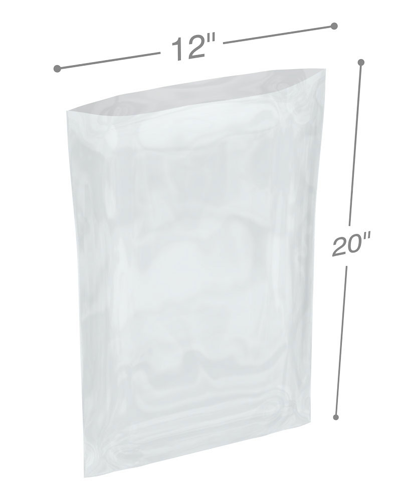 12 x 20 1.25 mil Poly Bags