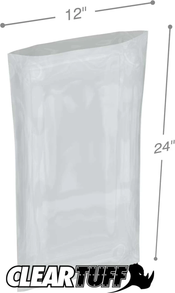 12 x 24 6 mil Poly Bags 12 x 24 6 mil Poly Bags