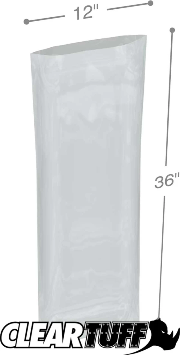 12 x 36 6 mil Poly Bags 12 x 36 6 mil Poly Bags