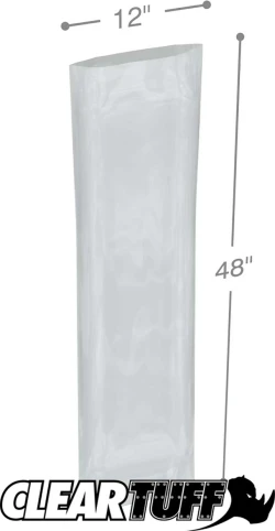 12" x 48" Flat Poly Bags