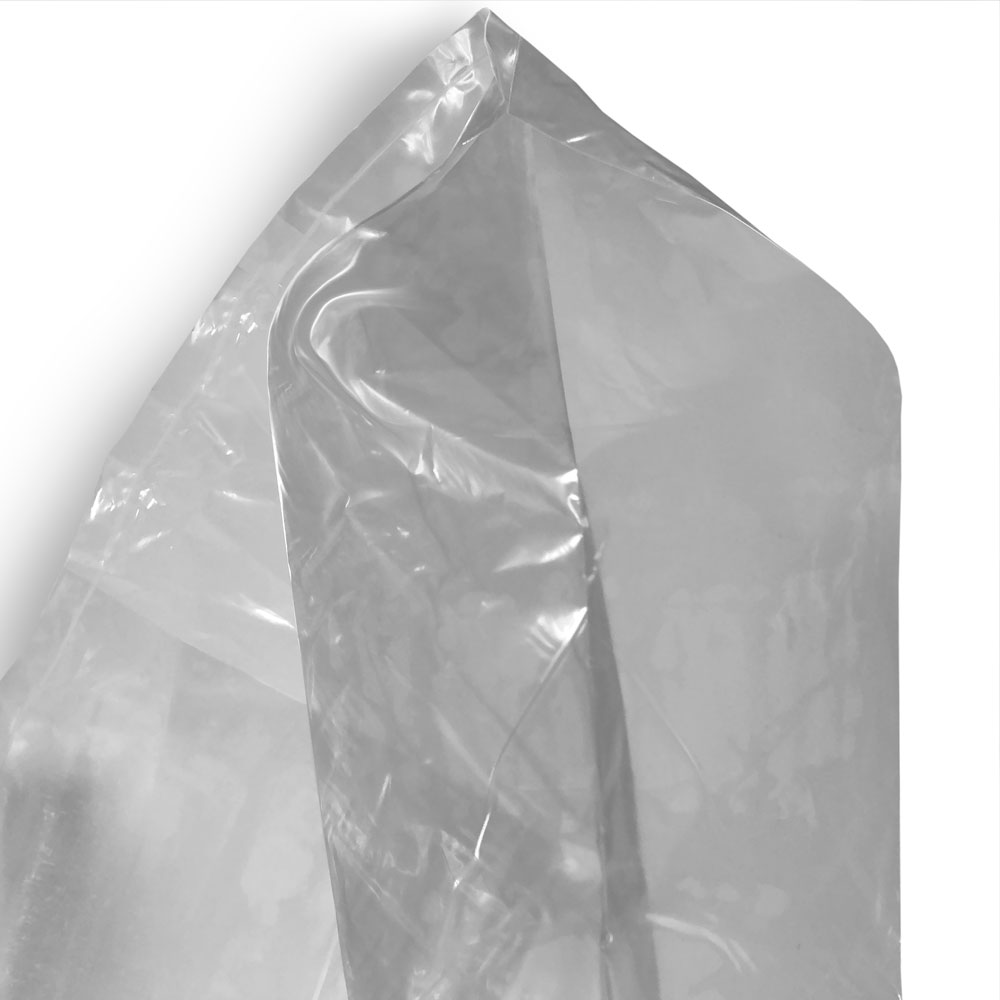 Close up of 12 x 8 x 30 1 mil Food Utility Bags Side Gusset