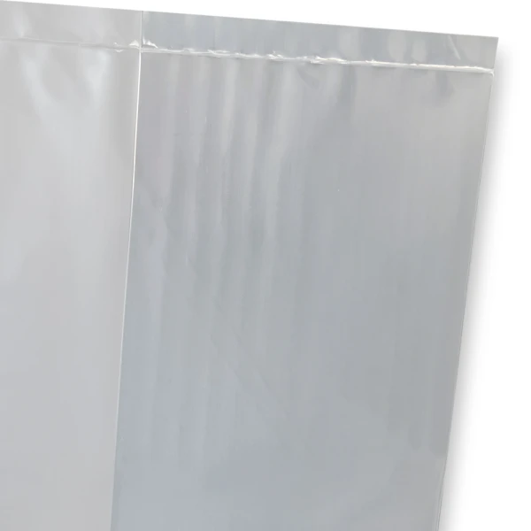 12x8x30 3 Mil Gusseted Poly Bags Bottom Seal Bottom Seal of 12 x 8 x 30 .003 Plastic Gusseted Bags