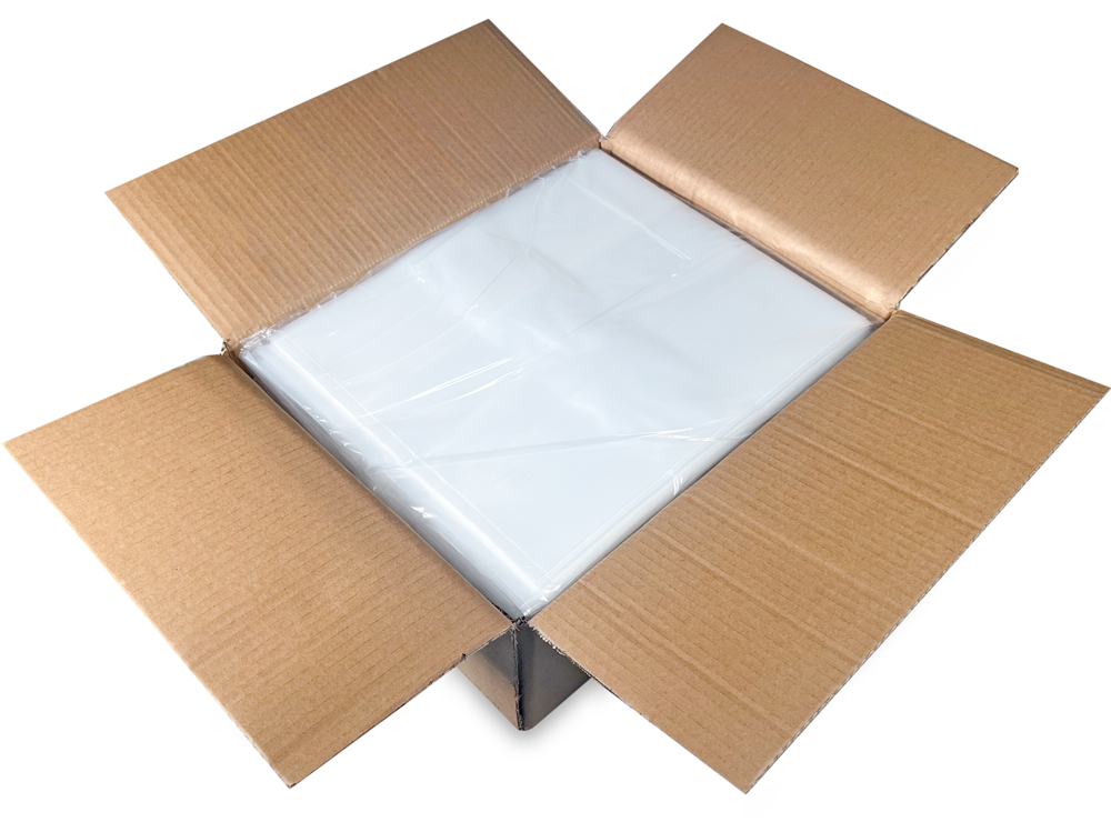 Case of 12 x 8 x 30 .003 Plastic Gusseted Bags