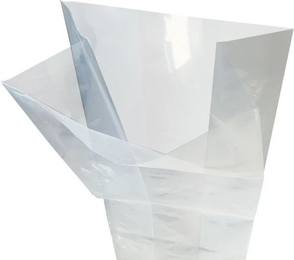 12x8x30 3 Mil Gusseted Poly Bags Open Top Side Gusset Open Top Side Gusset of 12 x 8 x 30 .003 Plastic Gusseted Bags