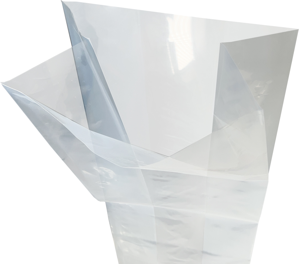 Open Top Side Gusset of 12 x 8 x 30 .003 Plastic Gusseted Bags