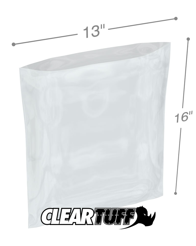 13 x 16 2 mil Poly Bags