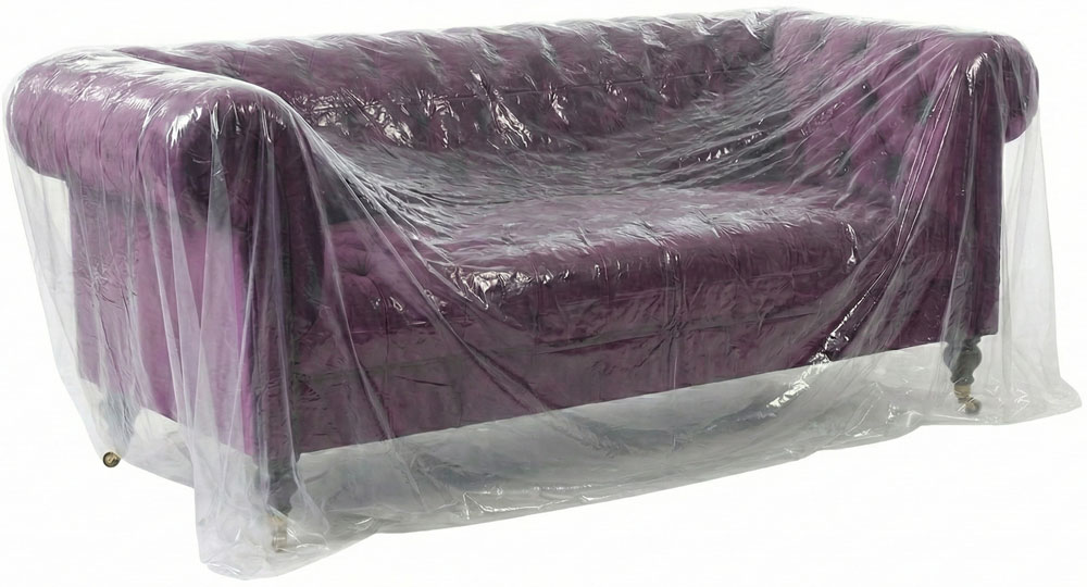 100 inch sofa size furniture plastic cover