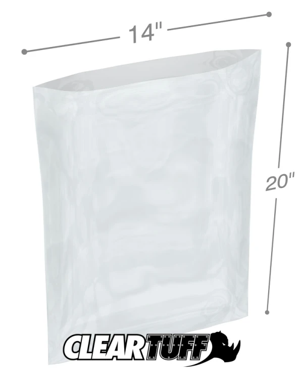 2 Mil 14 x 20 Poly Bags