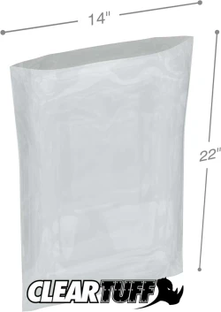 14" x 22" Flat Poly Bags