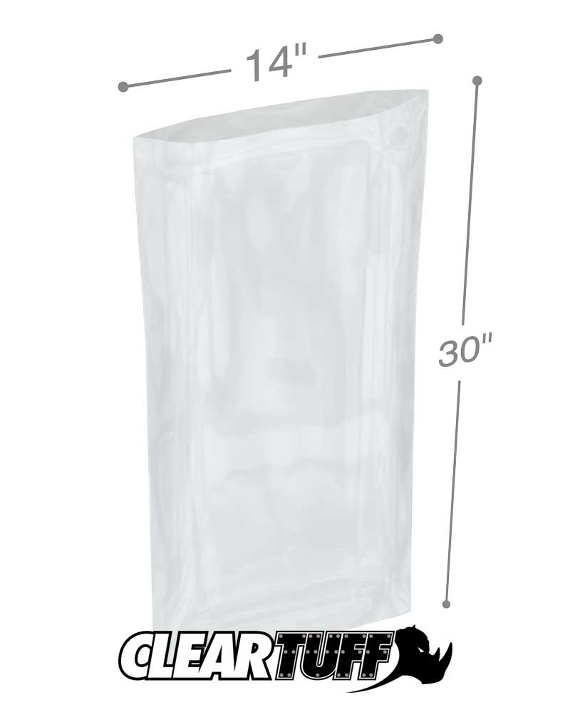 14 x 30 1.5 mil Poly Bags