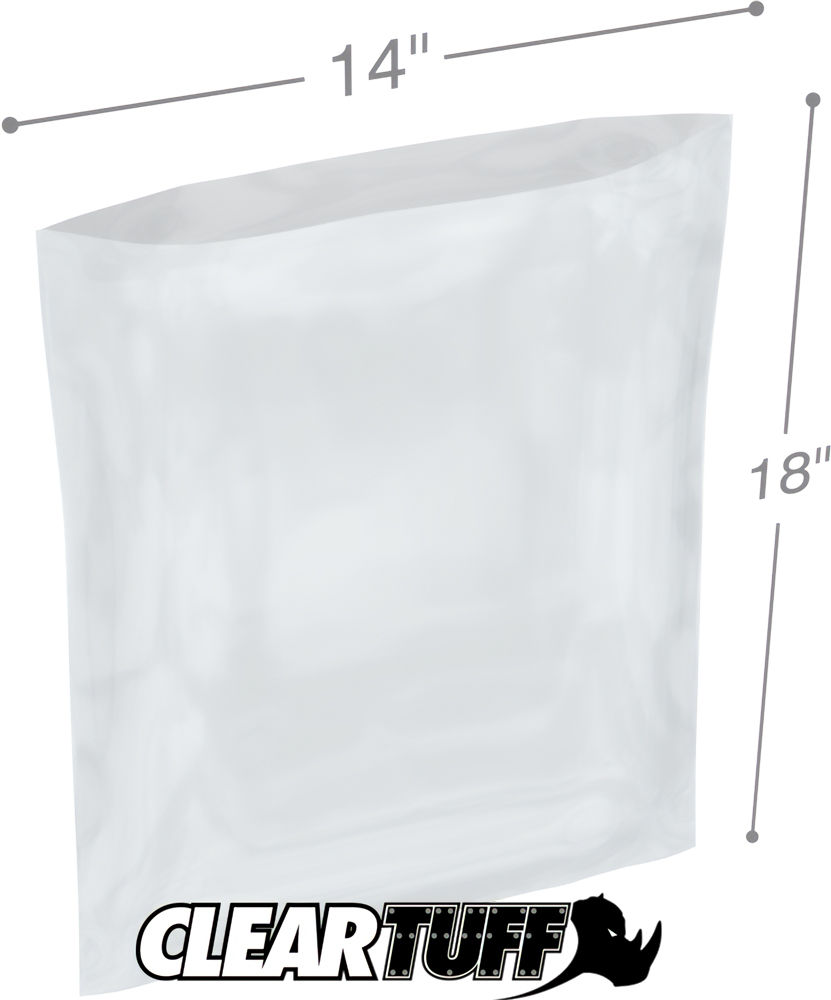 14 x 18 2 mil Poly Bags