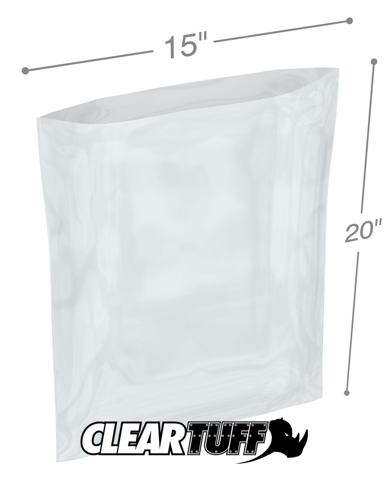 15 x 20 3 mil Poly Bags